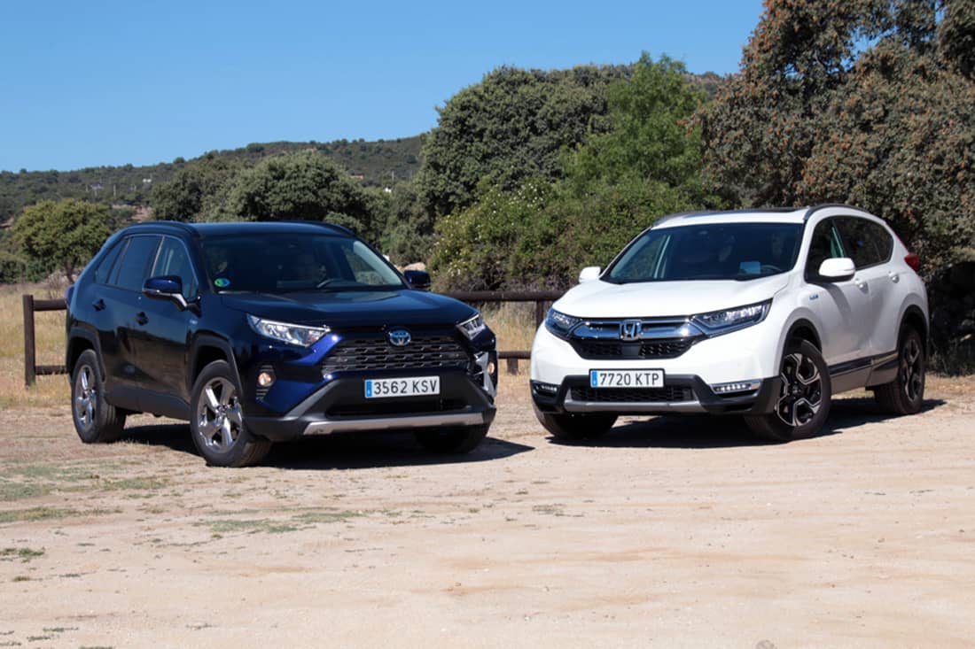 Comparamos el Honda CRV Hybrid vs Toyota RAV4 Hybrid AutoScout24