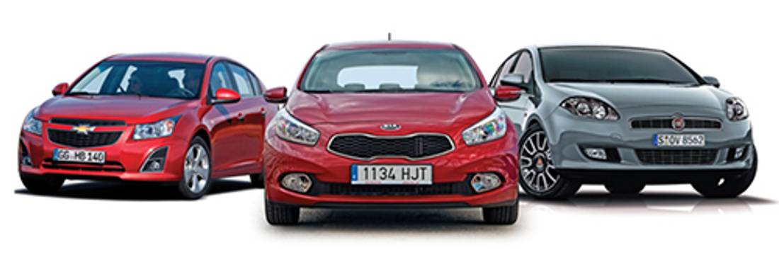 Comparativa: Kia Cee'd Vs Chevrolet Cruze Vs Fiat Bravo – Tres diésel para casi todo