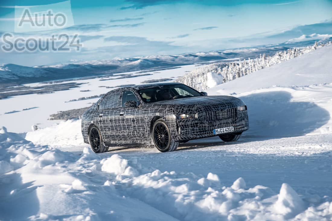 El futuro BMW i7 eléctrico se prueba en el hielo de Suecia