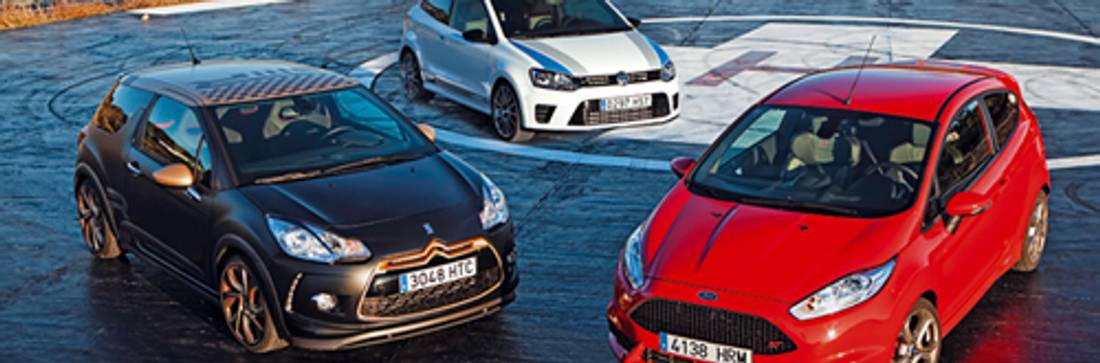 Comparativa: VW Polo R WRC vs Ford Fiesta ST vs Citroën DS3 Racing Gold Mat – Herederos del WRC