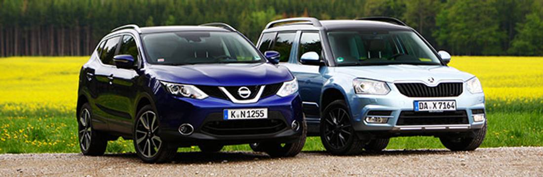 Comparativa: Nissan Qashqai Vs Skoda Yeti – Estilo o practicidad