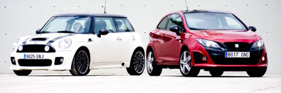 Comparativa: Mini Cooper S kit JCW vs Seat Ibiza Cupra Bocanegra – Caprichos necesarios